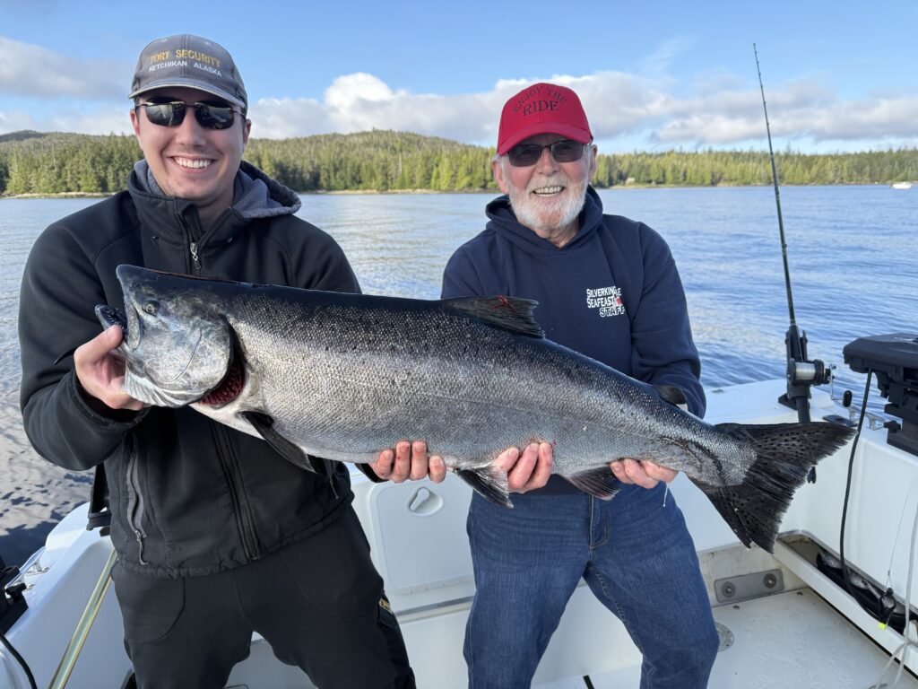 2026 Ketchikan fishing season kickoff with a 35lb King Salmon caught on the 4 C's.