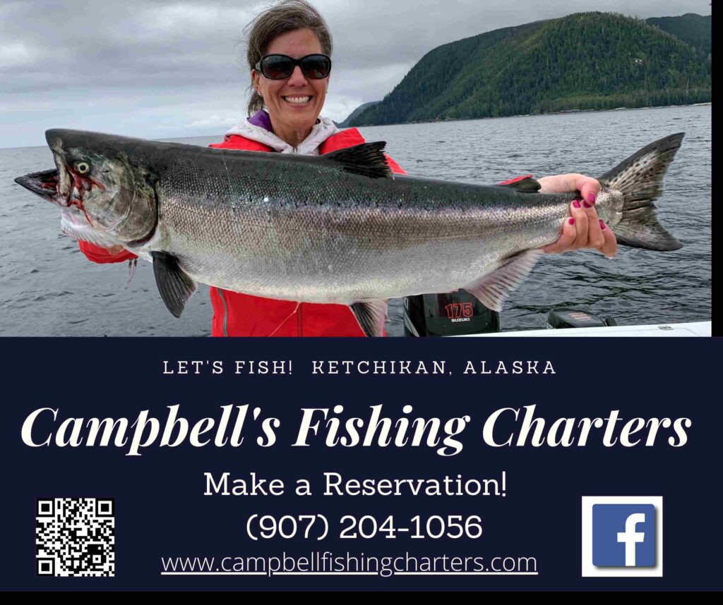 Big King Salmon in our Ketchikan fishing photos gallery
