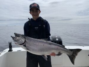 Ketchikan fishing charter with nice King salmon.